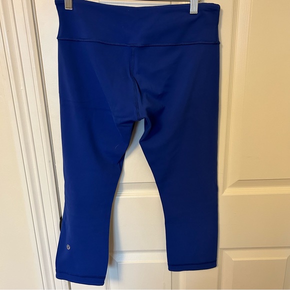 Lululemon work out pants. Reversible. Blue on one side, purple on the other. - Picture 5 of 7